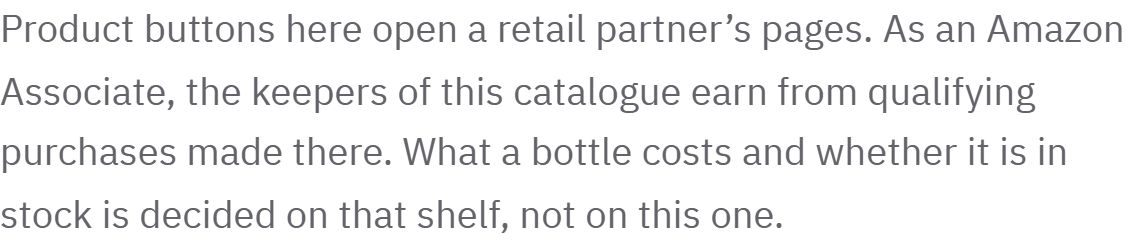 A note on how this catalogue pays for itself